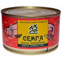 Семга натуральная ж/б 240г ТУ Пищевик