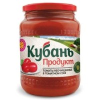 Томаты неочищенные в томатном соке Кубань Продукт 680 г