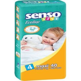 Детские подгузники «Senso Baby» Ecoline 7 18кг 40шт