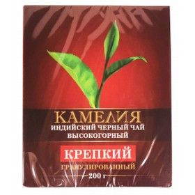 Чай черный индийский гранулы в/с Камелия 200 г