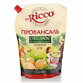 Майонез Провансаль Mr.Ricco 67% 800мл дой пак